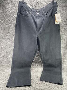 H&M Men’s Relaxed Fit Highwaist Jeans Size 36x32 Grey Color New With Tags